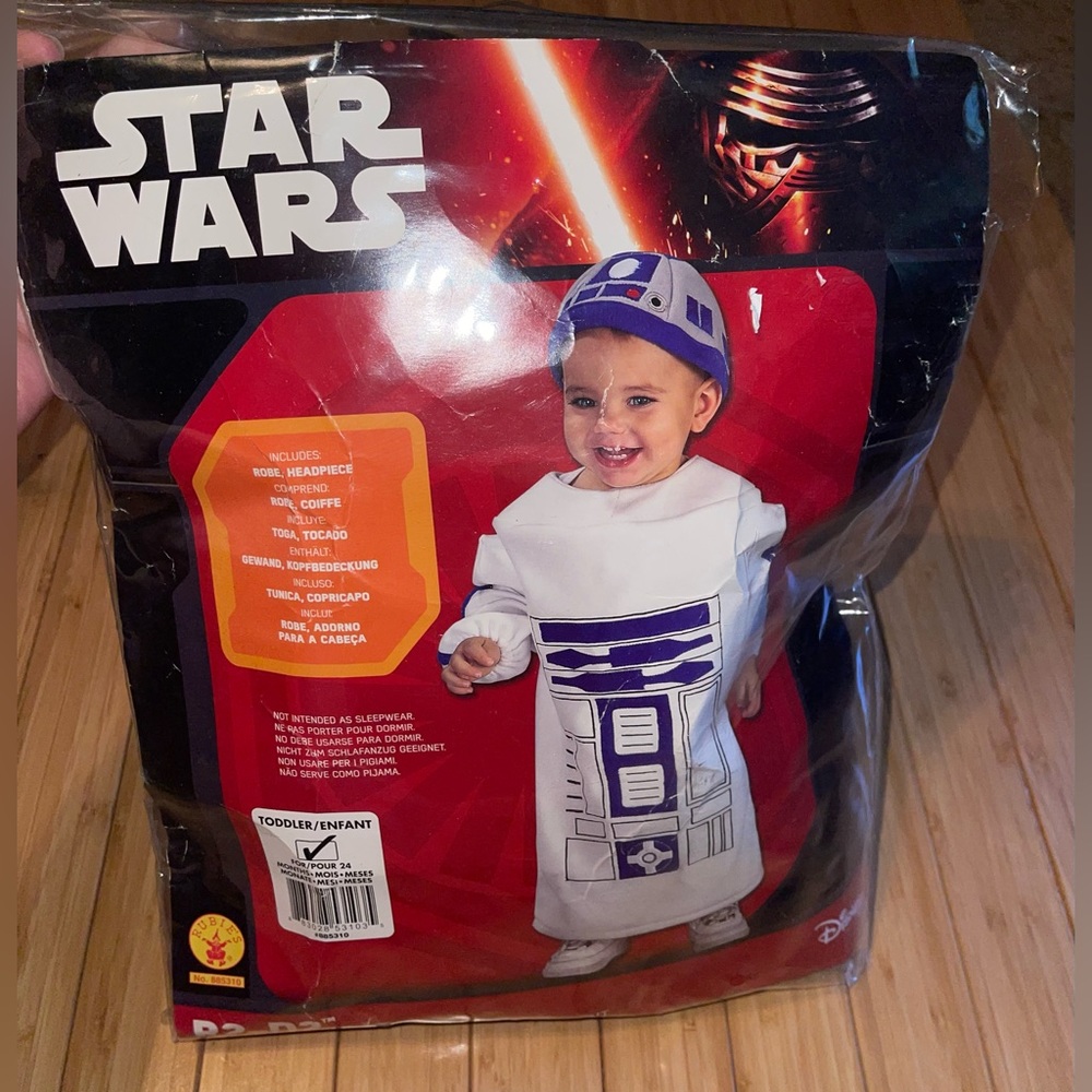 Rubie's Star Wars R2-D2 Toddler Costume - White and Blue